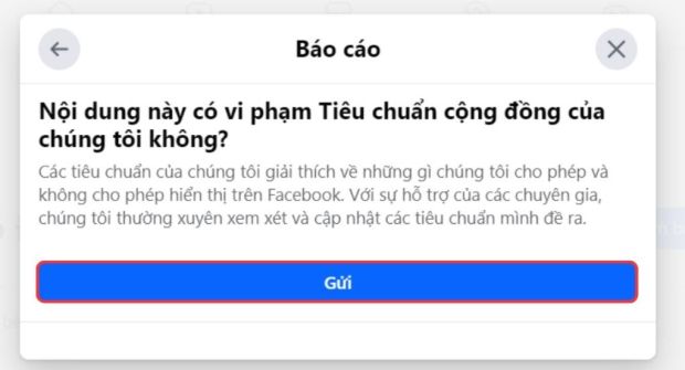 Nhấn 'Gửi' là hoàn tất