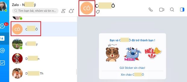 Cách 2 tìm số điện thoại qua zalo trên máy tính