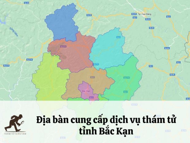 Địa bàn cung cấp dịch vụ thám tử tỉnh Bắc Kạn