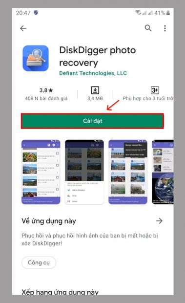 Khôi phục ảnh đã xóa trên điện thoại