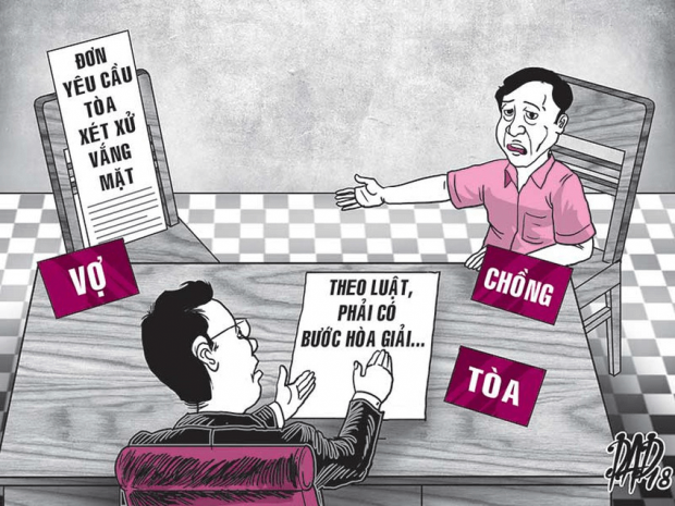 Ly hôn vắng mặt có được không?