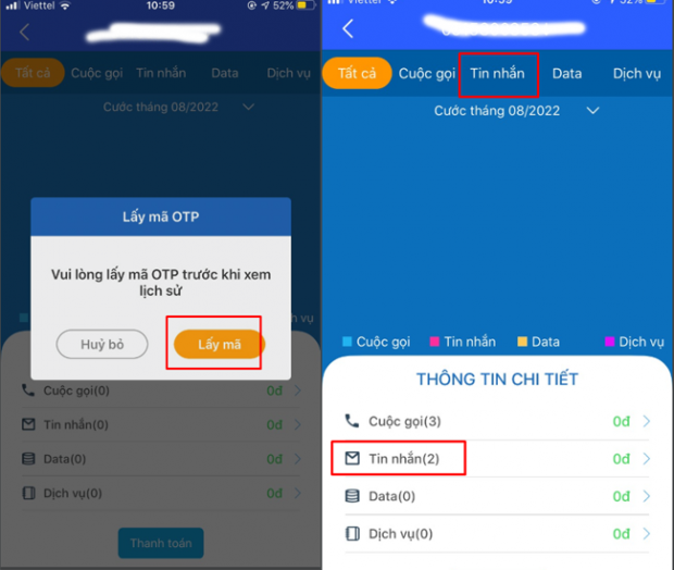 Phương pháp kiểm tra lịch sử tin nhắn bằng ứng dụng