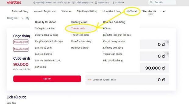 Kiểm tra lịch sử SMS của Viettel rất dễ dàng